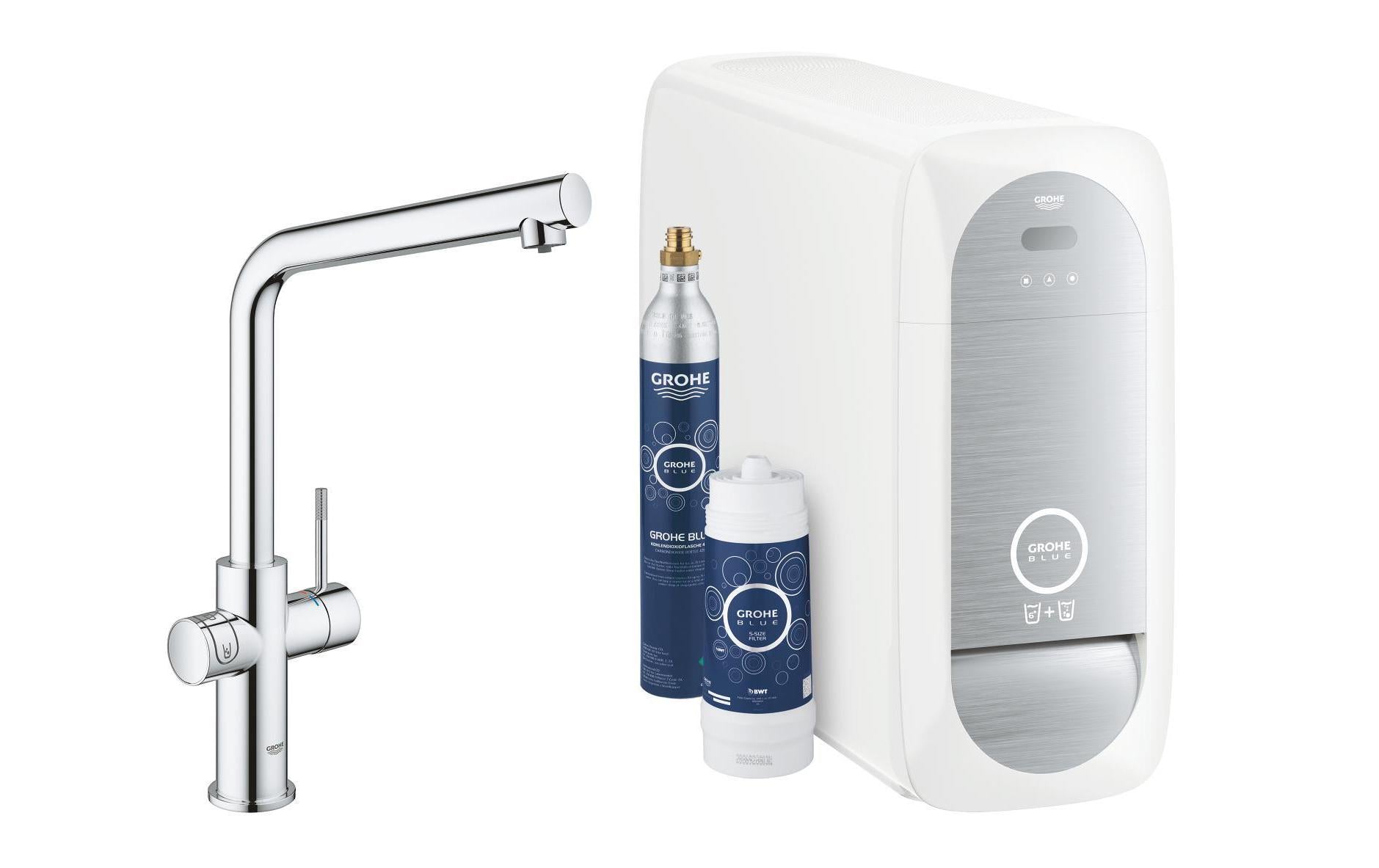 GROHE Blue Home L Auslauf – Messing, 180 W, Chrom