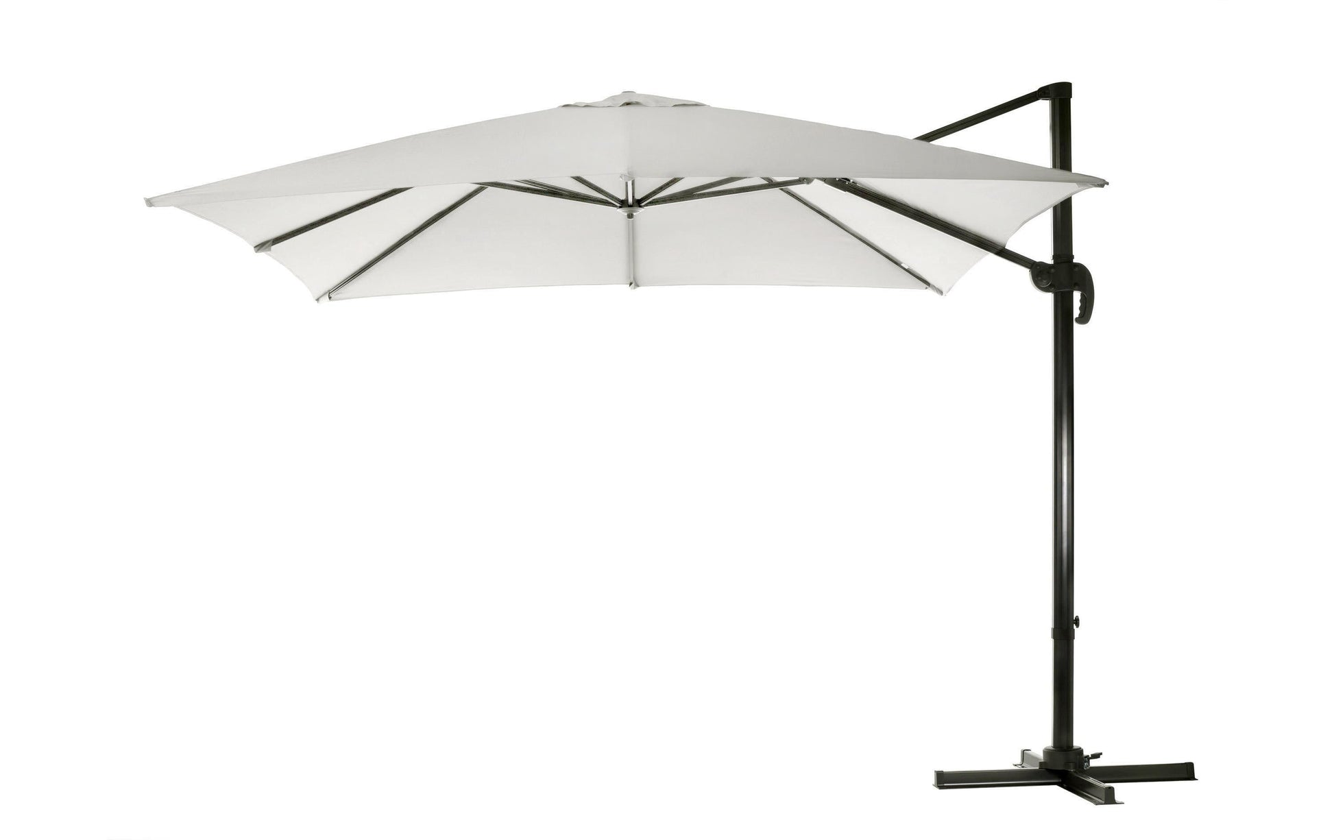 Cocon Hängender Sonnenschirm 300 × 300 cm, Aluminium/Polyester, Natur, für Aussenbereich