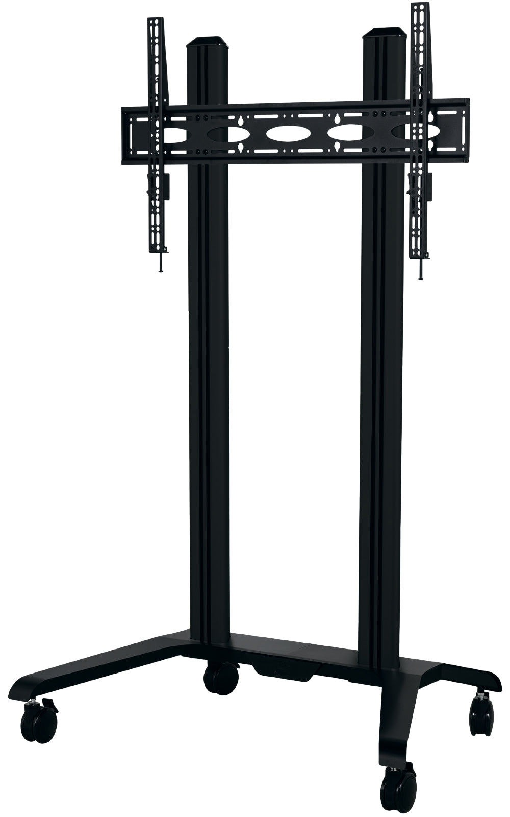 B-Tech BT8564/BB V2 – Displayständer, höhenverstellbar, für 65–120", VESA 1000×600, bis 130 kg, Schwarz