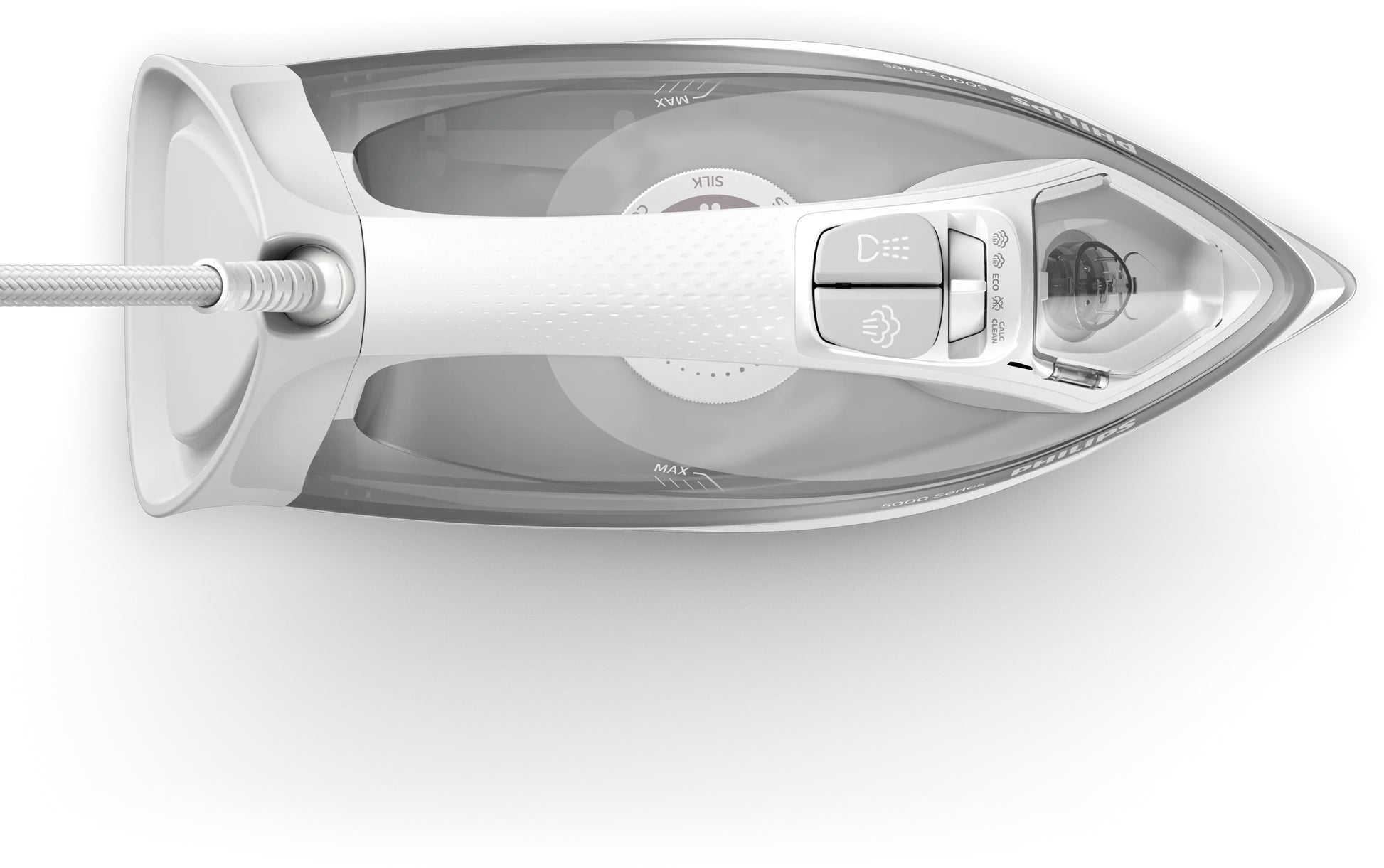 Philips Dampfbügeleisen 5000 Serie DST5010/10 – grau/weiss, SteamGlide Plus-Sohle, 312 × 127 × 147 mm
