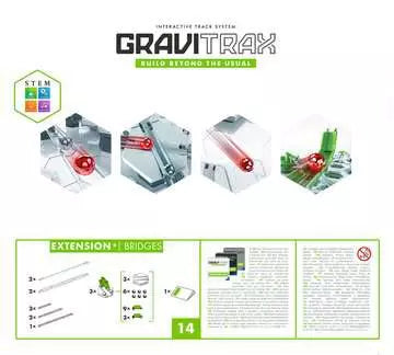 Ravensburger Erweiterung Bridges – für GraviTrax – 14-teilig – ab 8 J. – Kunststoff, mehrfarbig
