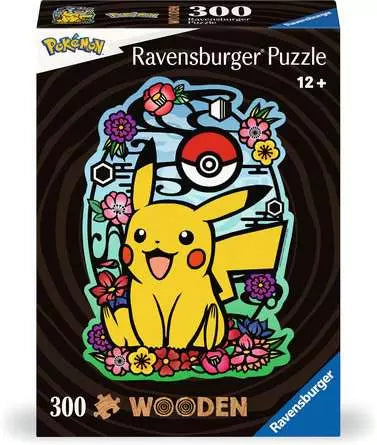 Ravensburger Puzzle Pokemon Pikachu – 300 Teile – 27 × 37 cm – ab 12 J. – Holz – mehrfarbig