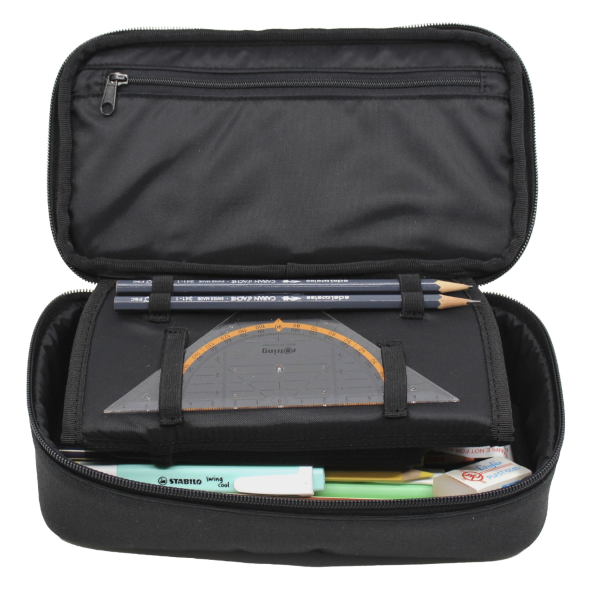 Racoon Etui, leer – schwarz – Polyester – 24 × 8 × 13 cm