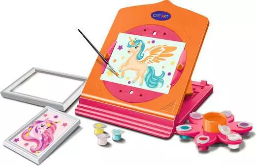 Ravensburger CreArt Neon Atelier – Bastelset – Einhorn – 40 × 34 × 24 cm – ab 7 Jahren