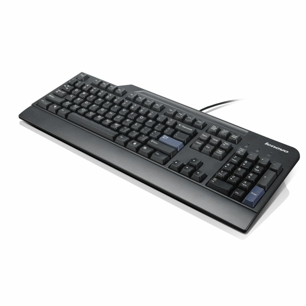 Lenovo Edge KB New F5 – Tastatur – kabelgebunden, USB – QWERTY (UK‑INT) – mit Handballenauflage – schwarz