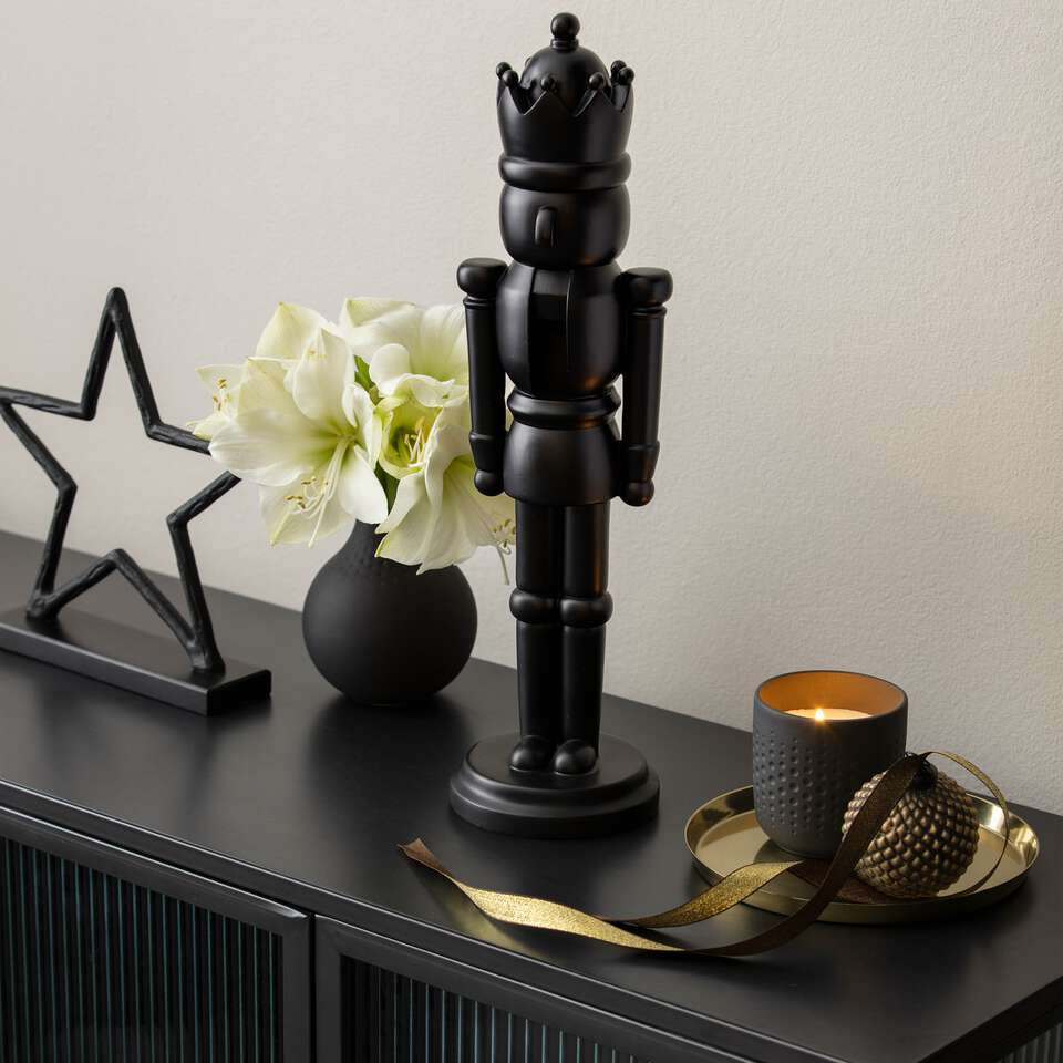 Villeroy & Boch Nussknacker – Höhe 46,5 cm – Polyresin, schwarz