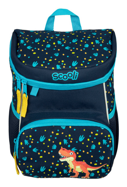 Scooli Kindergartenrucksack – 8 l, wasserabweisend, reflektierend, rPET-Polyester – Dunkelblau, Tiere
