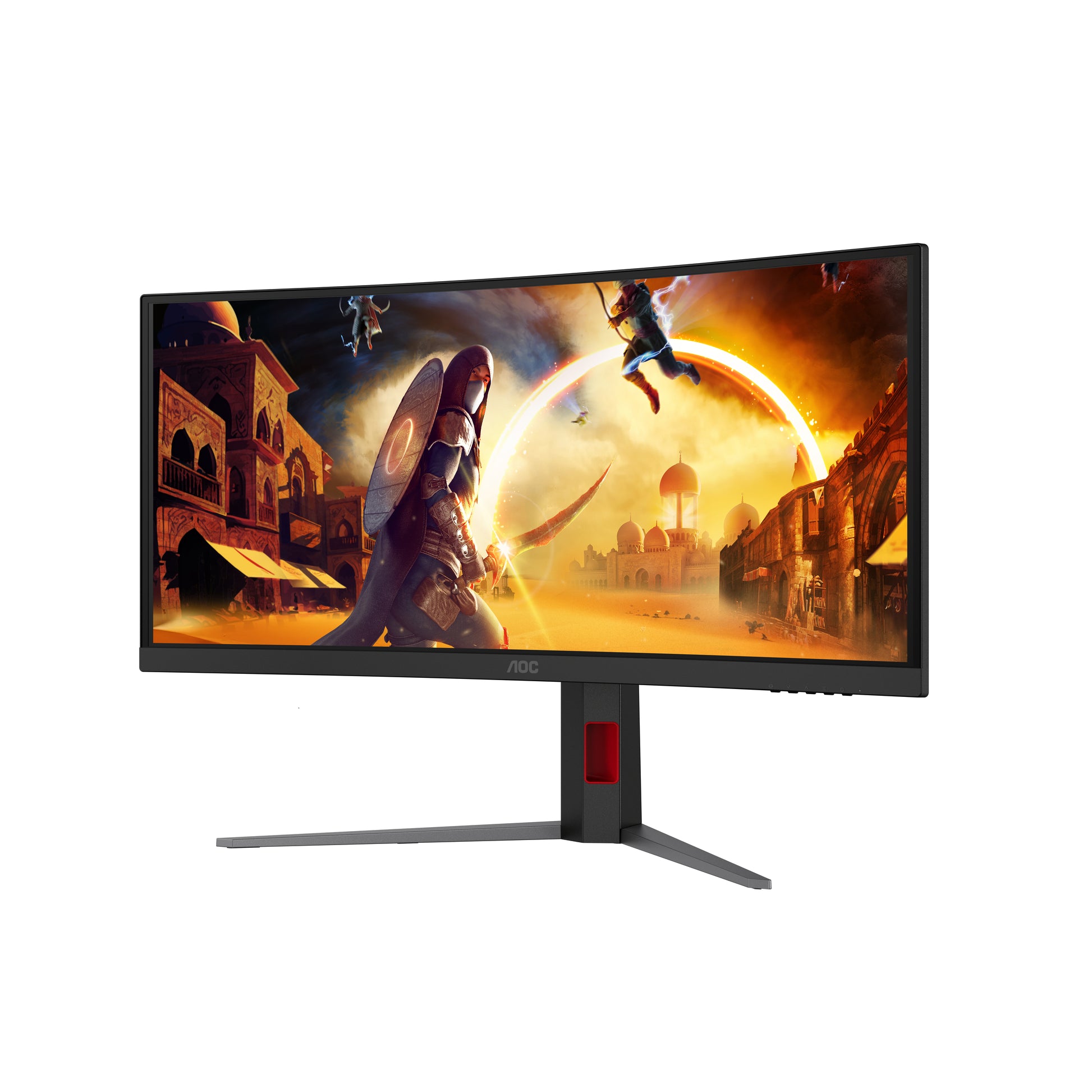 AOC CU34G4ZCA – 34" Gebogener 1500R, 3440 × 1440 (UWQHD), VA, 250 Hz, USB-C 90 W, DisplayHDR 400