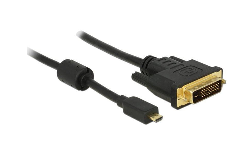 DeLOCK Micro-HDMI auf DVI-D Kabel HDMI 1.3 1080p 60 Hz – 2 m