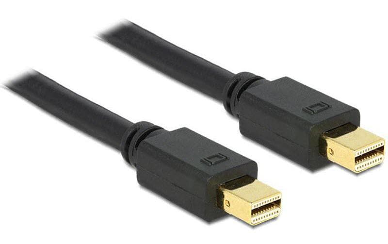 DeLOCK Mini-DisplayPort-Kabel (miniDP–miniDP) DP 1.2 4K 60 Hz – 1 m