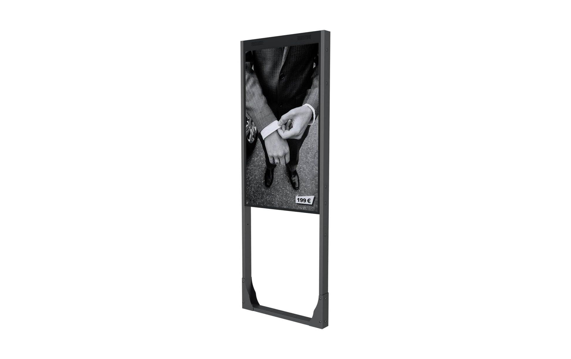 Multibrackets Floormount Pro OM55N-D – Monitorhalterung, Standfuss, bis 55", 80 kg, Drehen, Schwarz