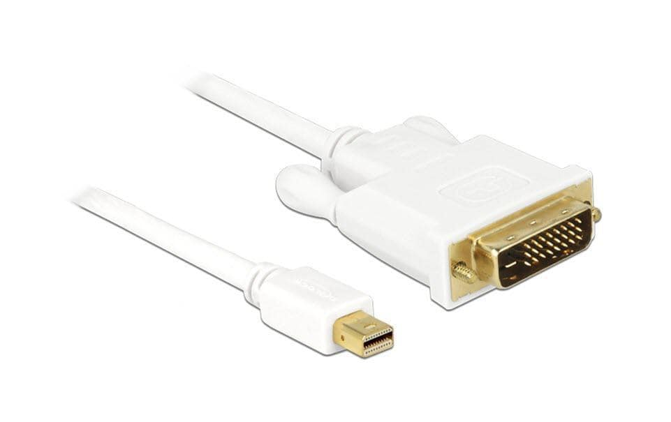DeLOCK Mini-DisplayPort auf DVI-D Kabel DP 1.1 – 2 m – Weiss