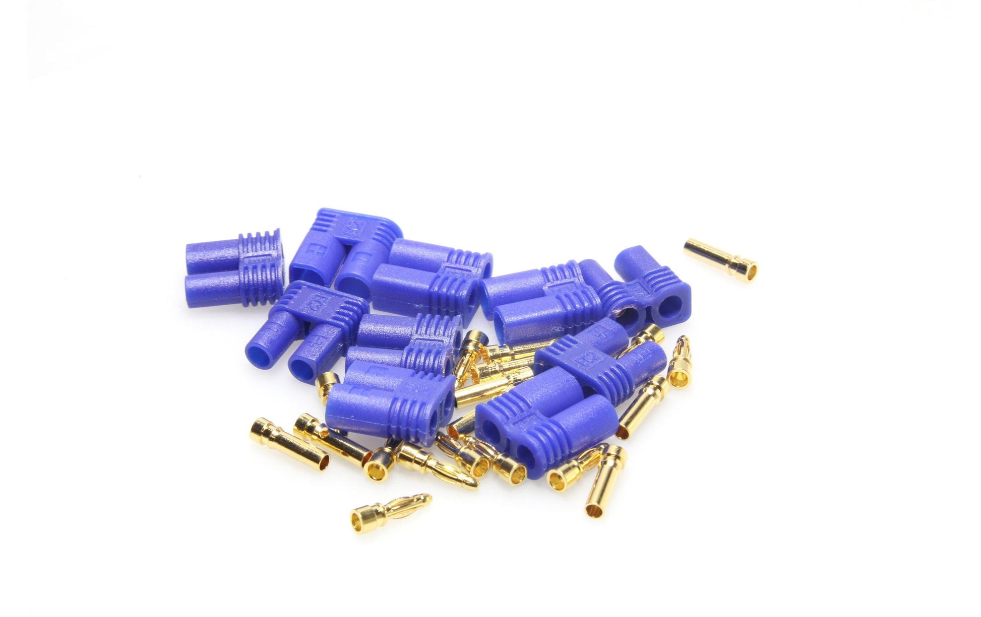 EP Product EC2 Stecker/Buchse, 5 Paar, Ø 2 mm – Blau/Gold