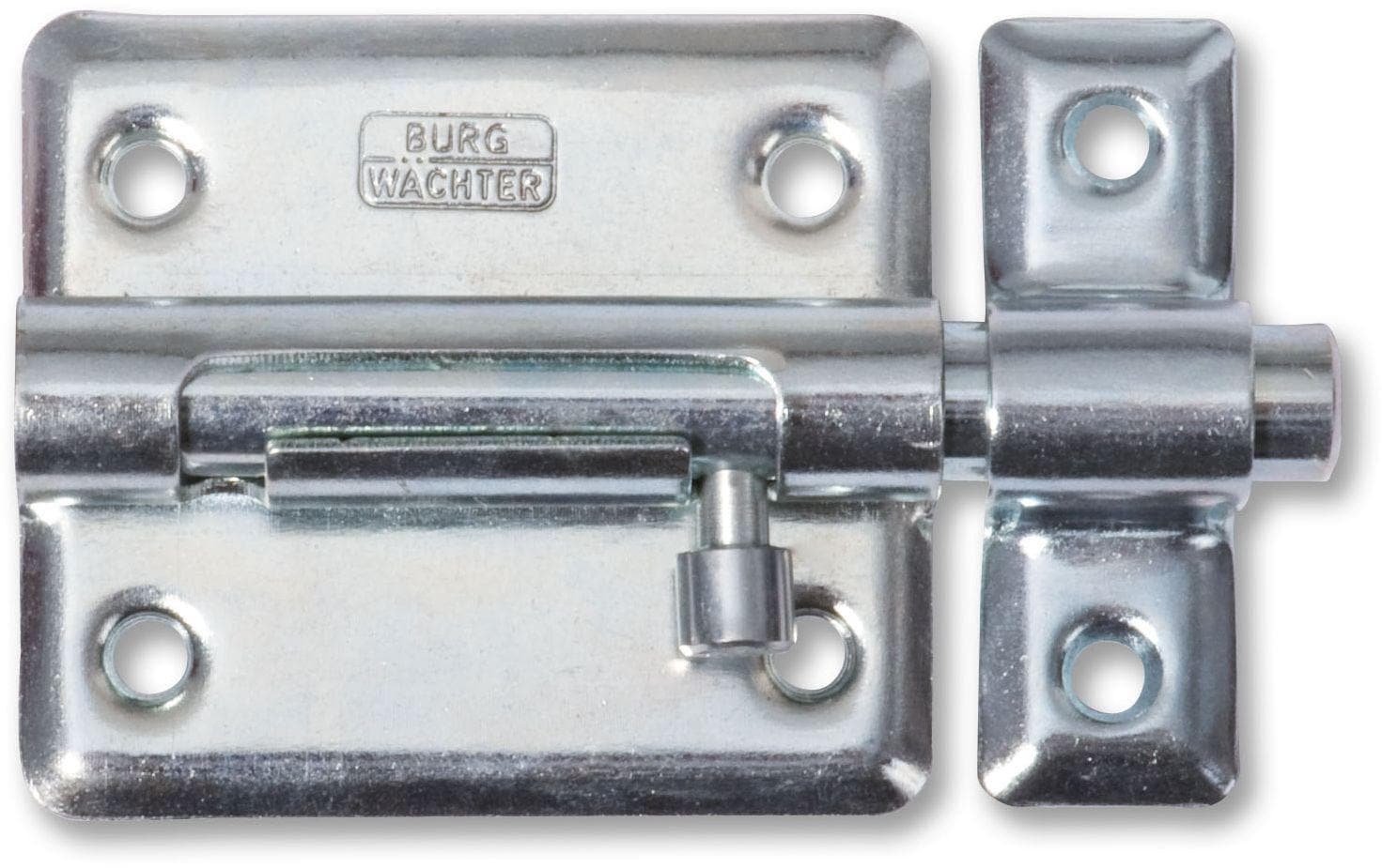 BURG-WÄCHTER Burgwächter GR 50 SB Riegel – Aussen, Galvanisiertes Metall, Silber, 40×50 mm
