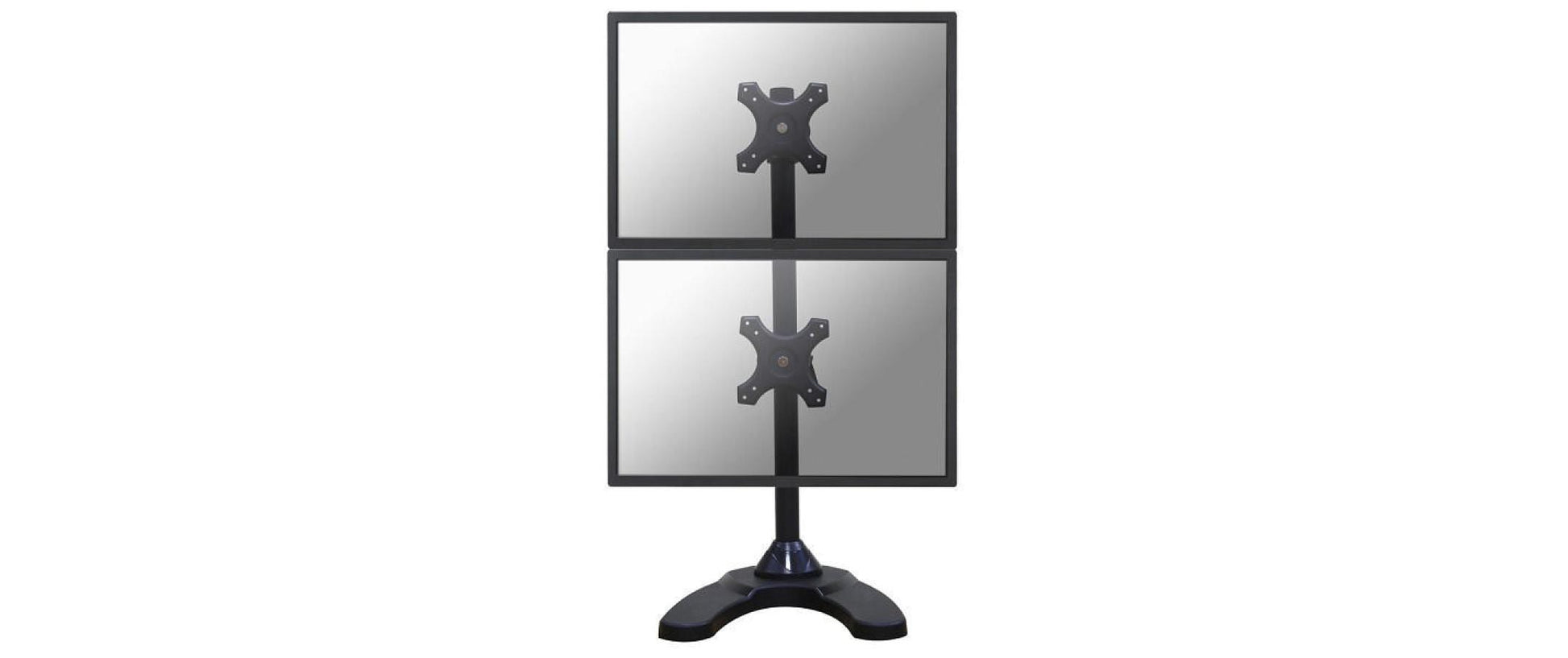 Neomounts Monitorarm, Dual, Tischdurchführung, bis 27", VESA 75 × 75/100 × 100 mm, 6 kg, drehbar, schwarz