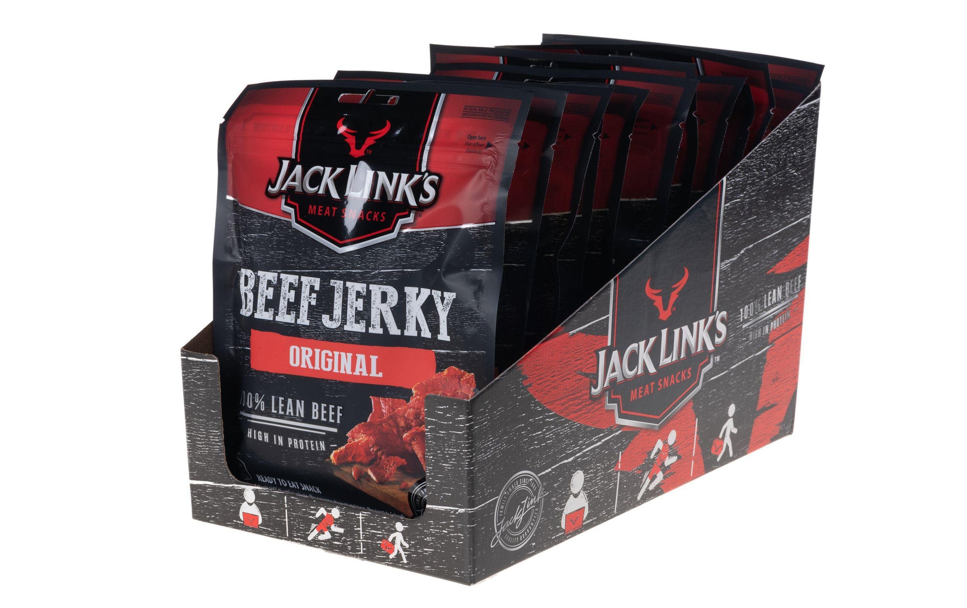 Jack Link's Beef Jerky – Original – 12 × 60 g