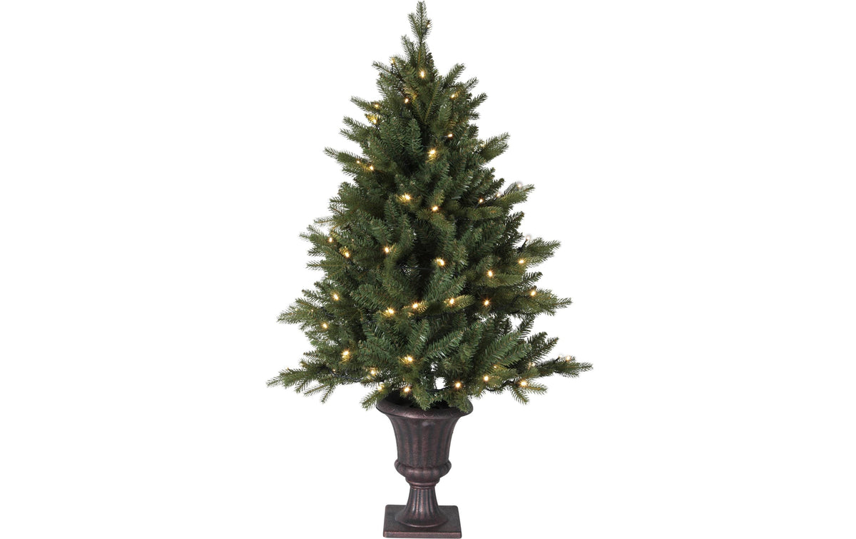 Star Trading Weihnachtsbaum – Ø 80 × 120 cm, 80 LED, warmweiss, grün