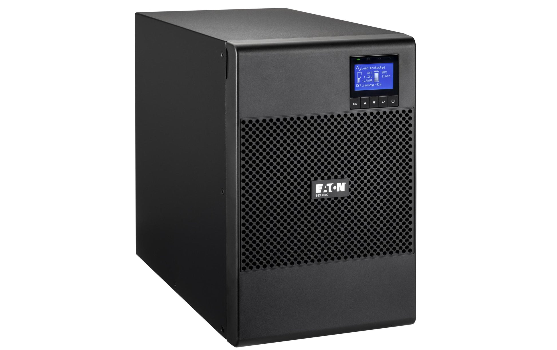Eaton 9SX 2000i USV 2 kVA/1800 W Online, Reiner Sinus – Tower – C13×8, Eingang IEC C14