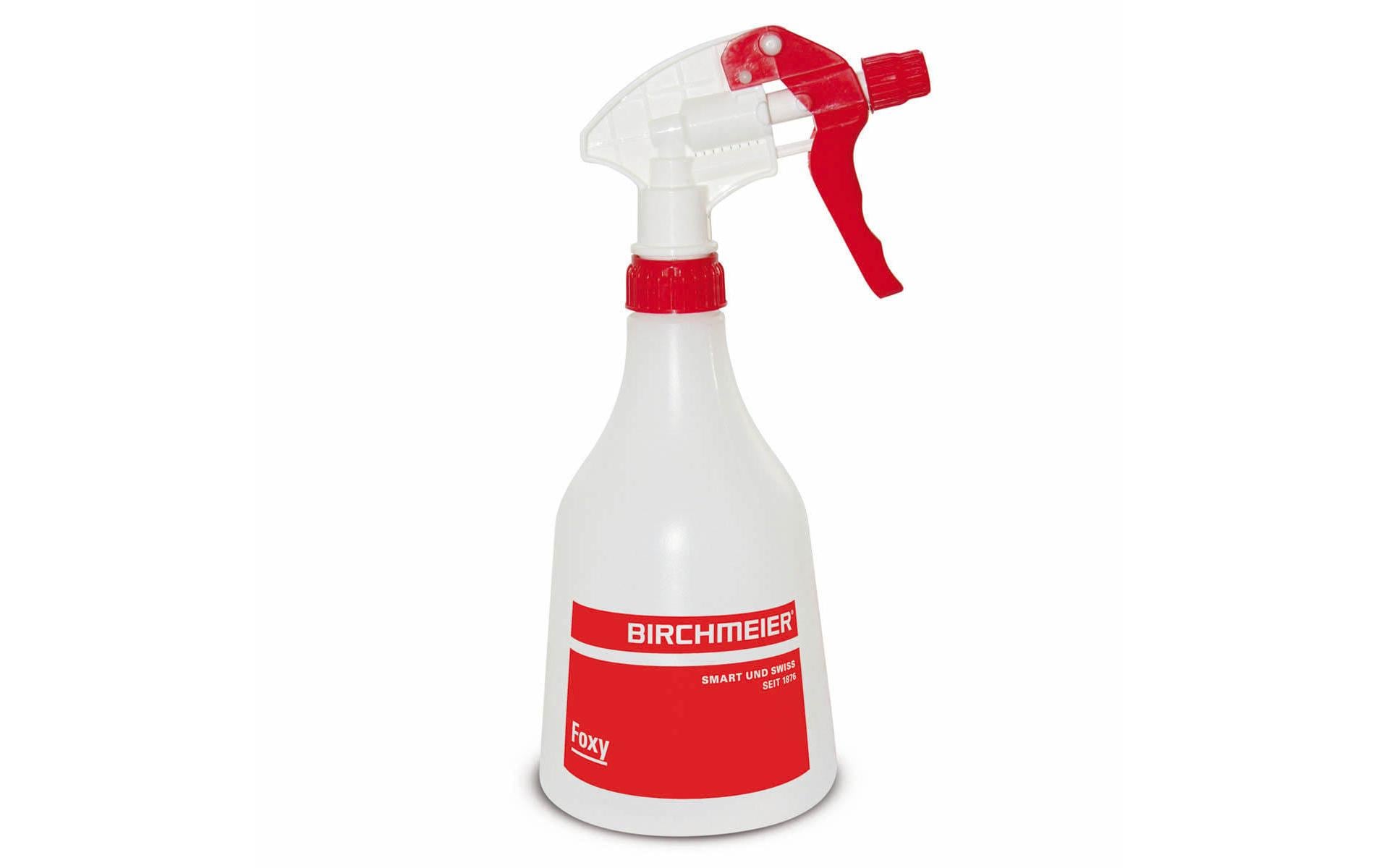 Birchmeier Handsprühgerät Foxy – 0,5 l, max. Arbeitsdruck 15 bar, Kunststoff, transparent, rot, weiss