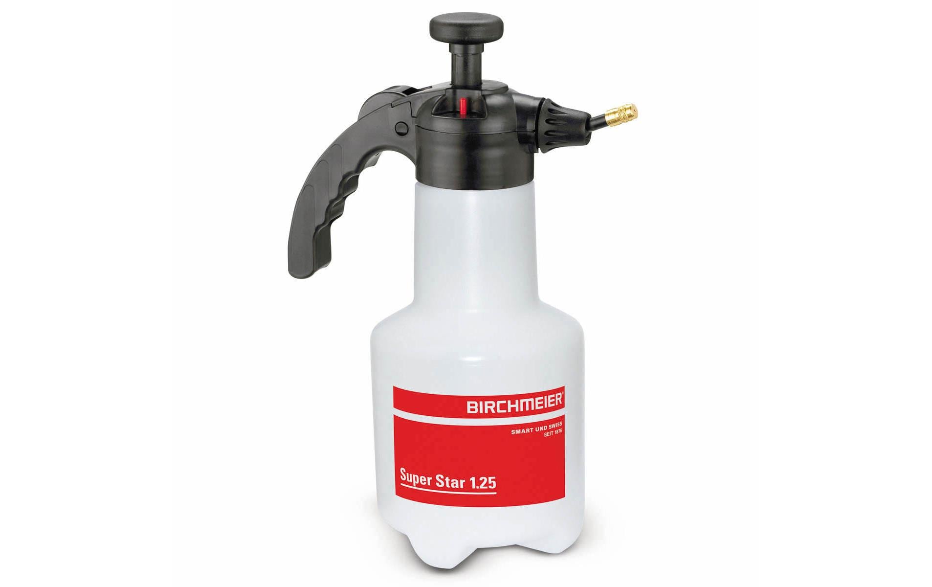 Birchmeier Drucksprüher Super Star – 1,25 l – Kunststoff, Messing, Transparent