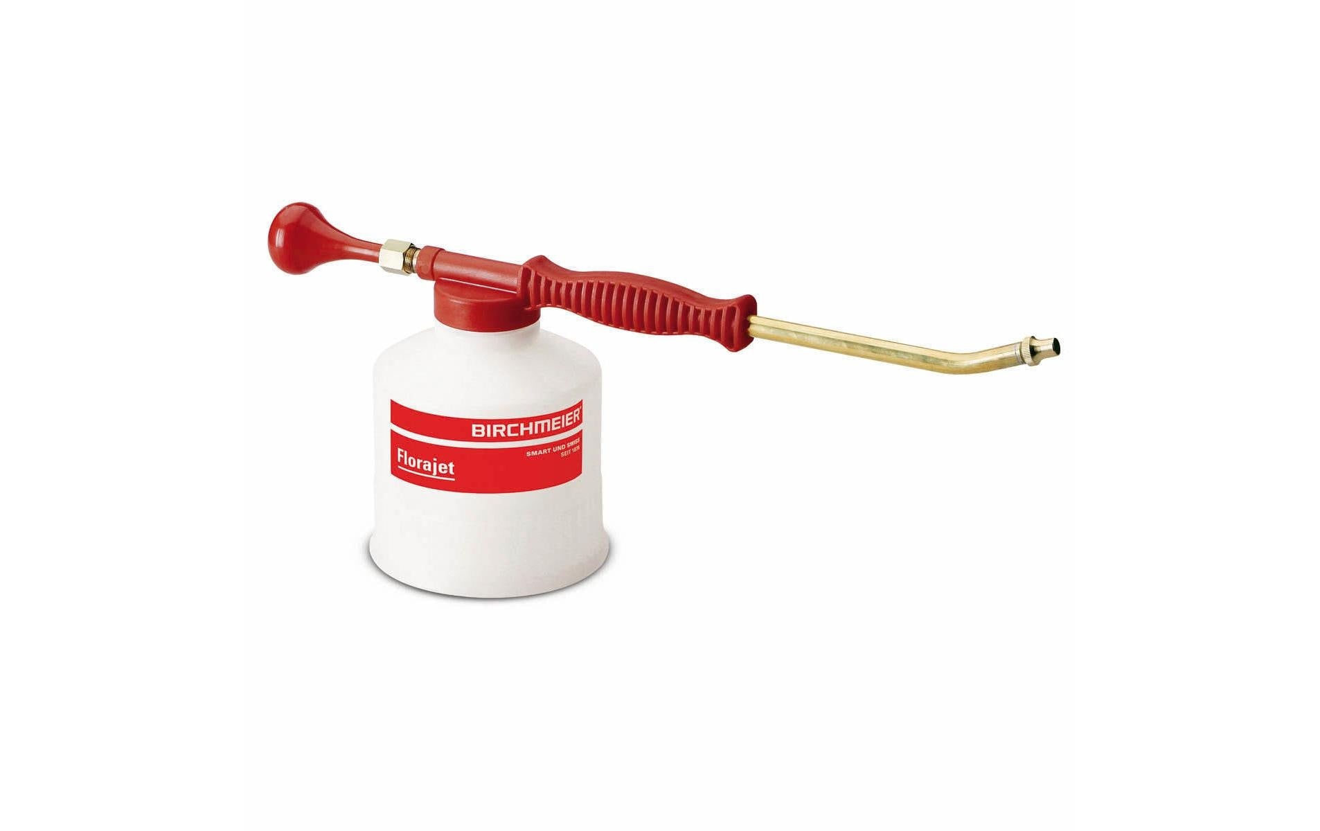 Birchmeier Sprühflasche Florajet – 1 l, transparent/weiss/rot, Messing/Kunststoff