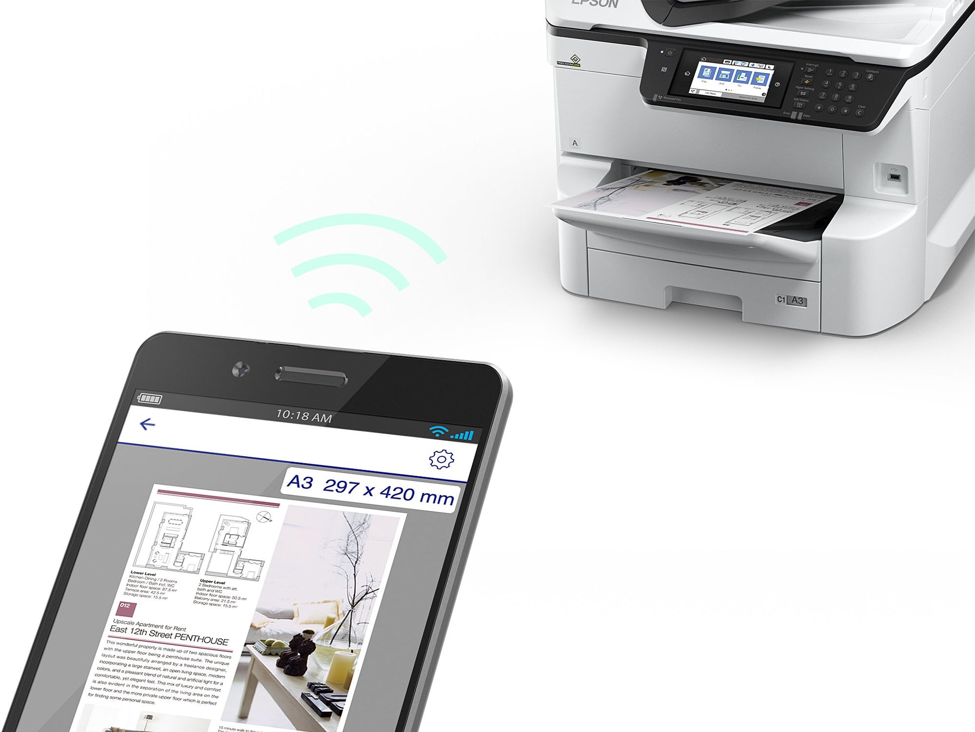 Epson WorkForce Pro WF-C8690DTWF – Farbiges Tintenstrahl-MFP