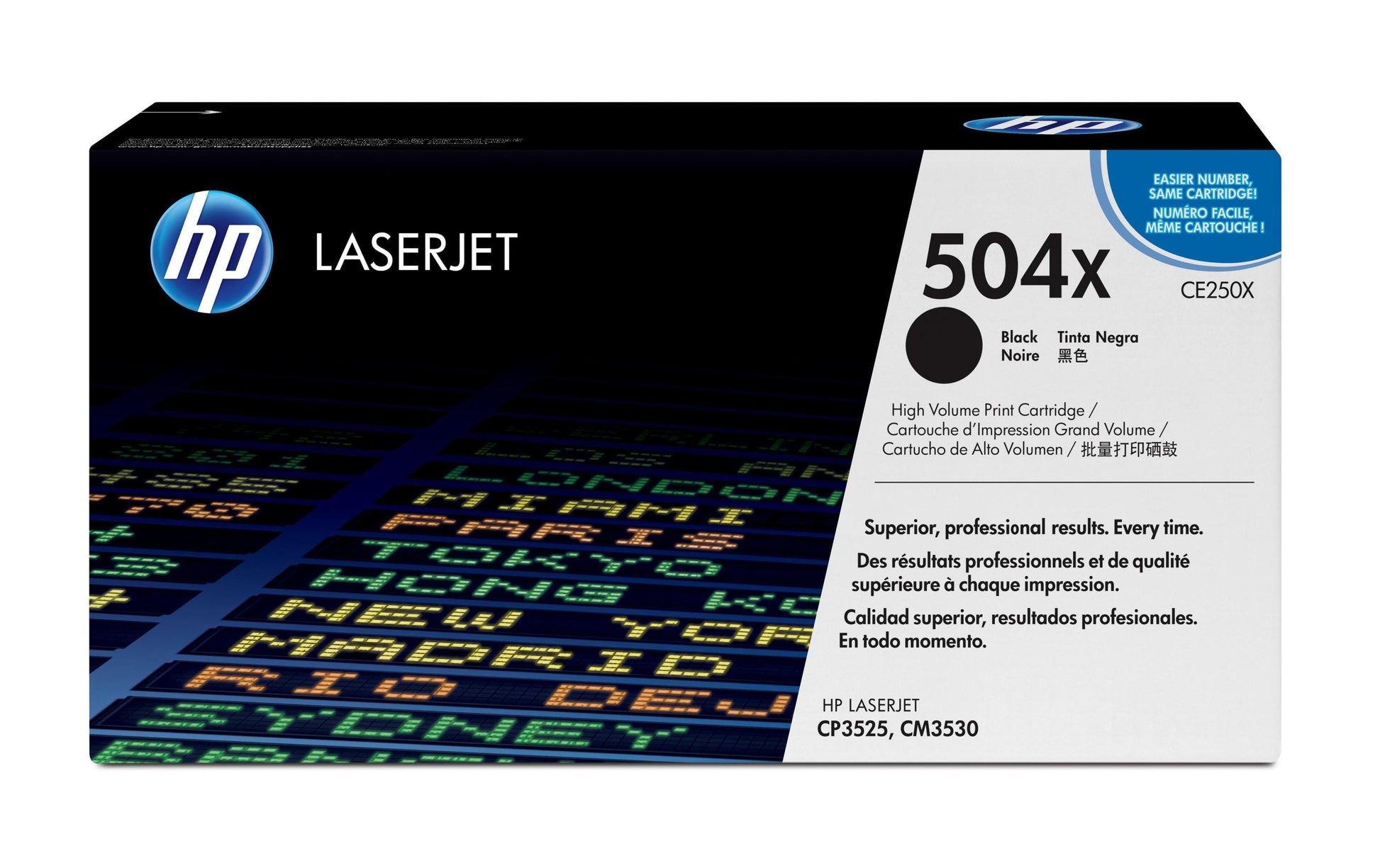 HP Toner 504X – schwarz, 10500 Seiten