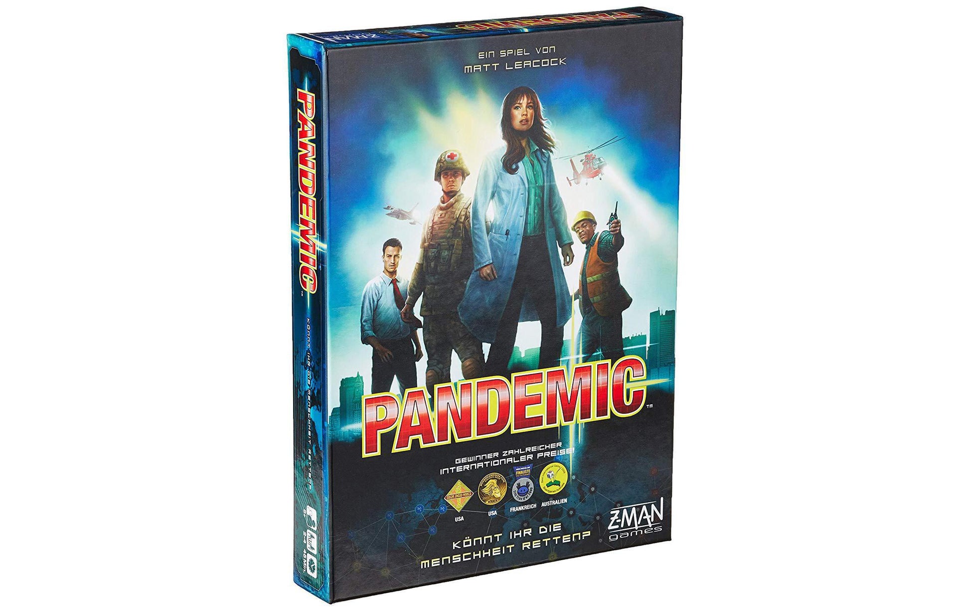 Z-Man Games Pandemie Reisespiel – Strategiespiel, 2–4 Spieler, ab 12 J., 45 min, DE