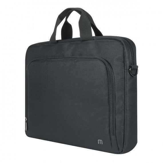 Mobilis Notebook-Tasche 16" – Abnehmbarer Schultergurt, Fronttasche – Schwarz