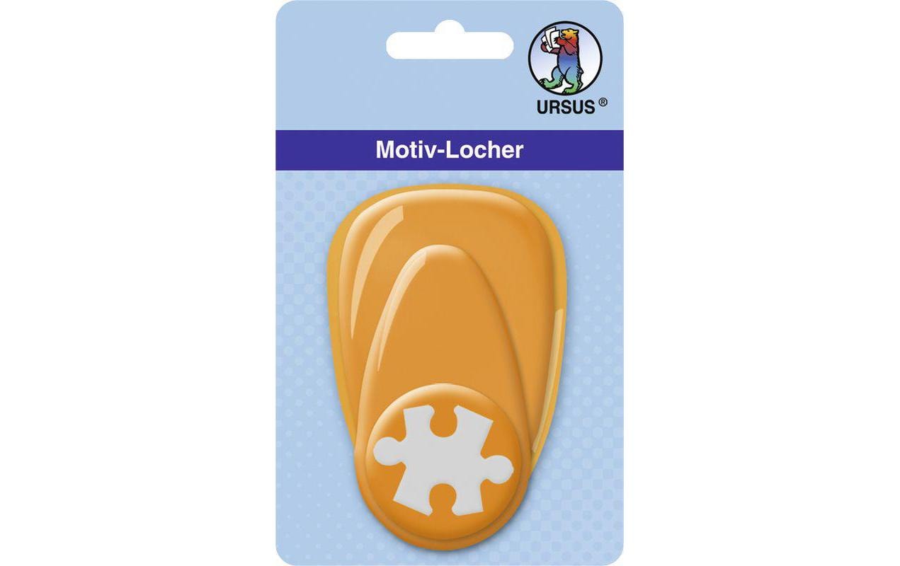 URSUS Motivstanzer Puzzle – Ø 25 mm, orange, 1 Stück