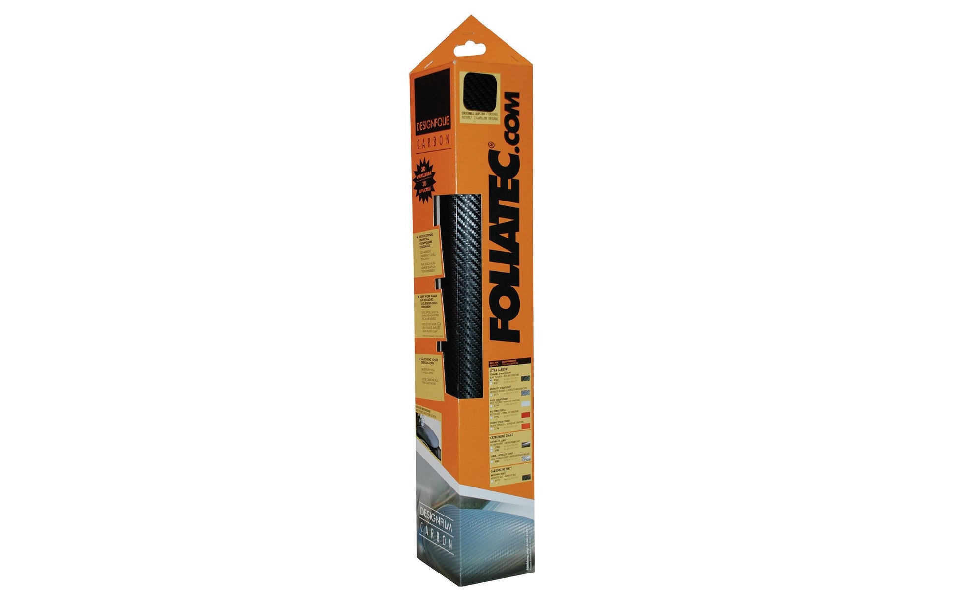 FOLIATEC Klebefolie 3160 Ultra Carbon strukturiert Schwarz