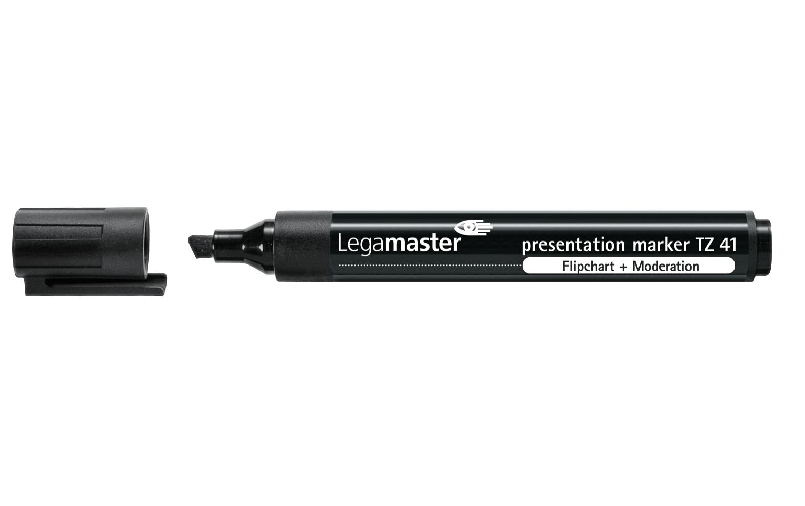 Legamaster Flipchart-Marker TZ 41 – Keilspitze 2-5 mm – Schwarz