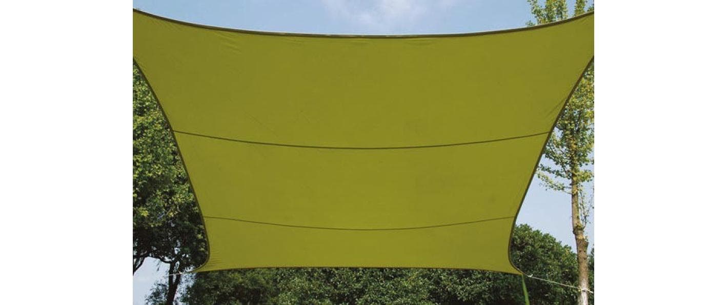 Perel Sonnensegel GSS4360LG, 360 × 360 cm – Grün, Polyester