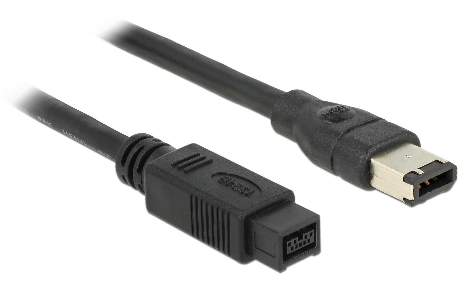 DeLOCK FireWire 800 auf FireWire 400 Kabel IEEE 1394b 0,8 Gbit/s – 2 m – Grau