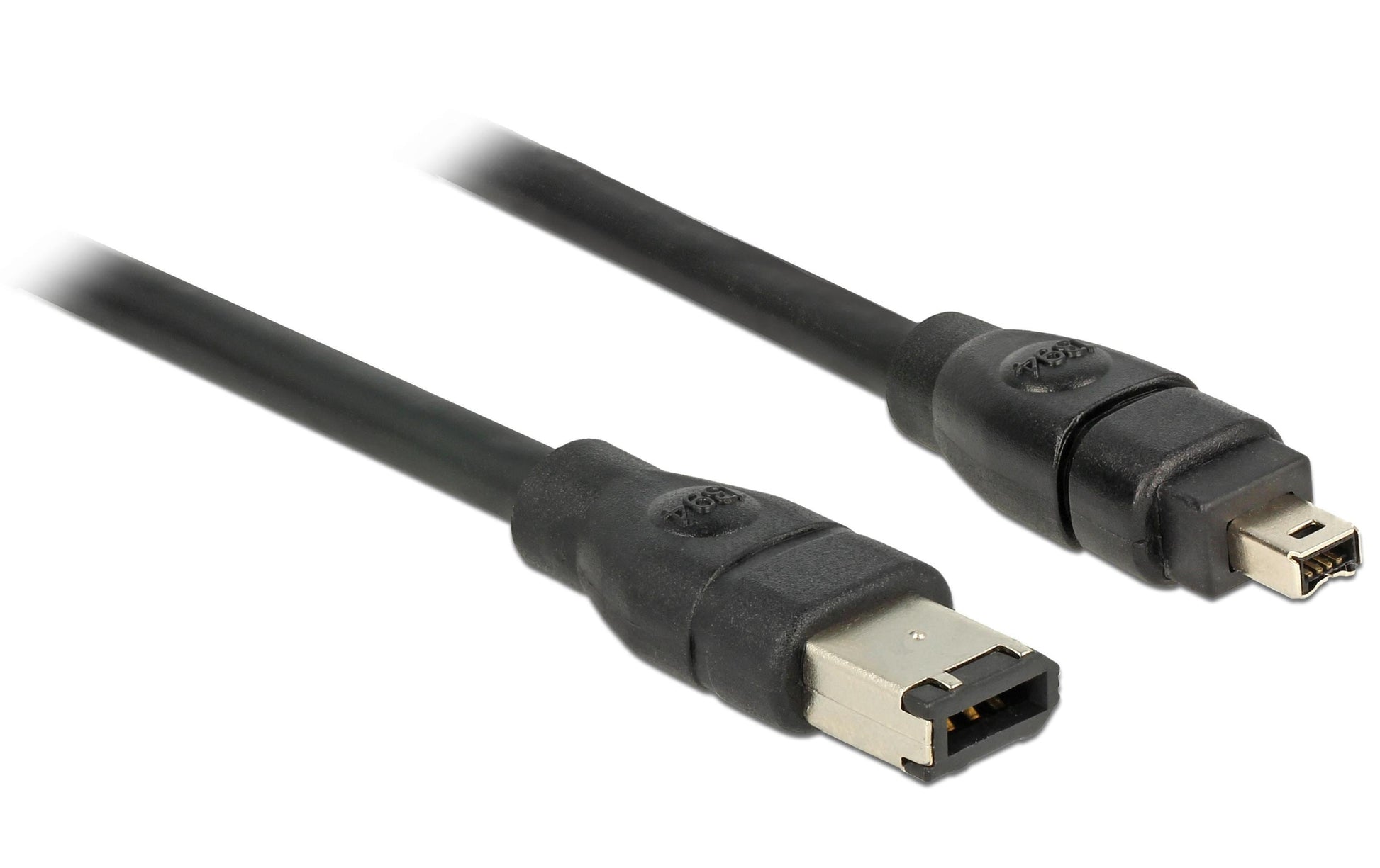 DeLOCK FireWire 6-Pin auf 4-Pin Kabel IEEE 1394B 0,4 Gbit/s – 1 m – Grau