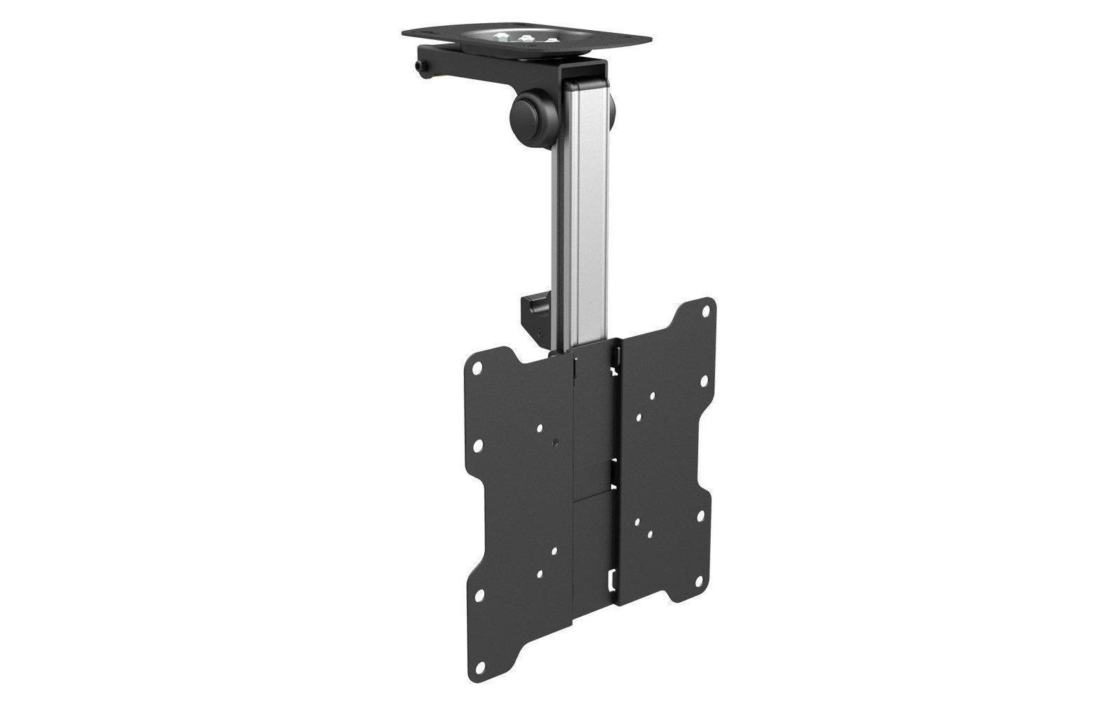 PureMounts PM-SLOPE-37 – Deckenhalterung, neigbar, für 23–37", VESA 75×75–200×200, bis 20 kg, silber