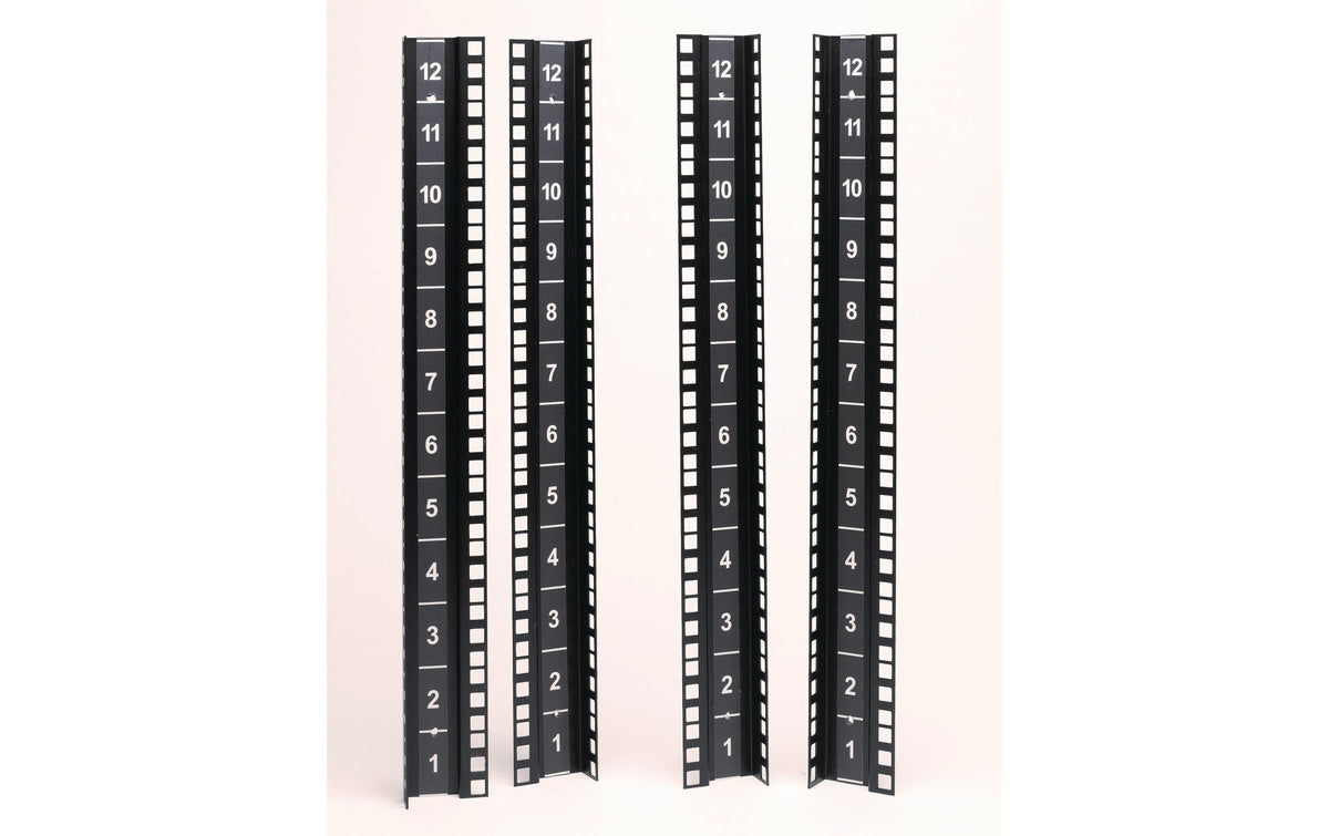 APC NetShelter CX Mini AR4000MV12U – Schienensatz, 12U, für APC 12U Racks, Schwarz, 120 × 56 × 536 mm