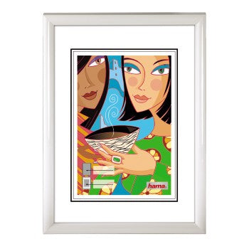 Hama Madrid Bilderrahmen – für 9 × 13 cm – Kunststoff, weiss