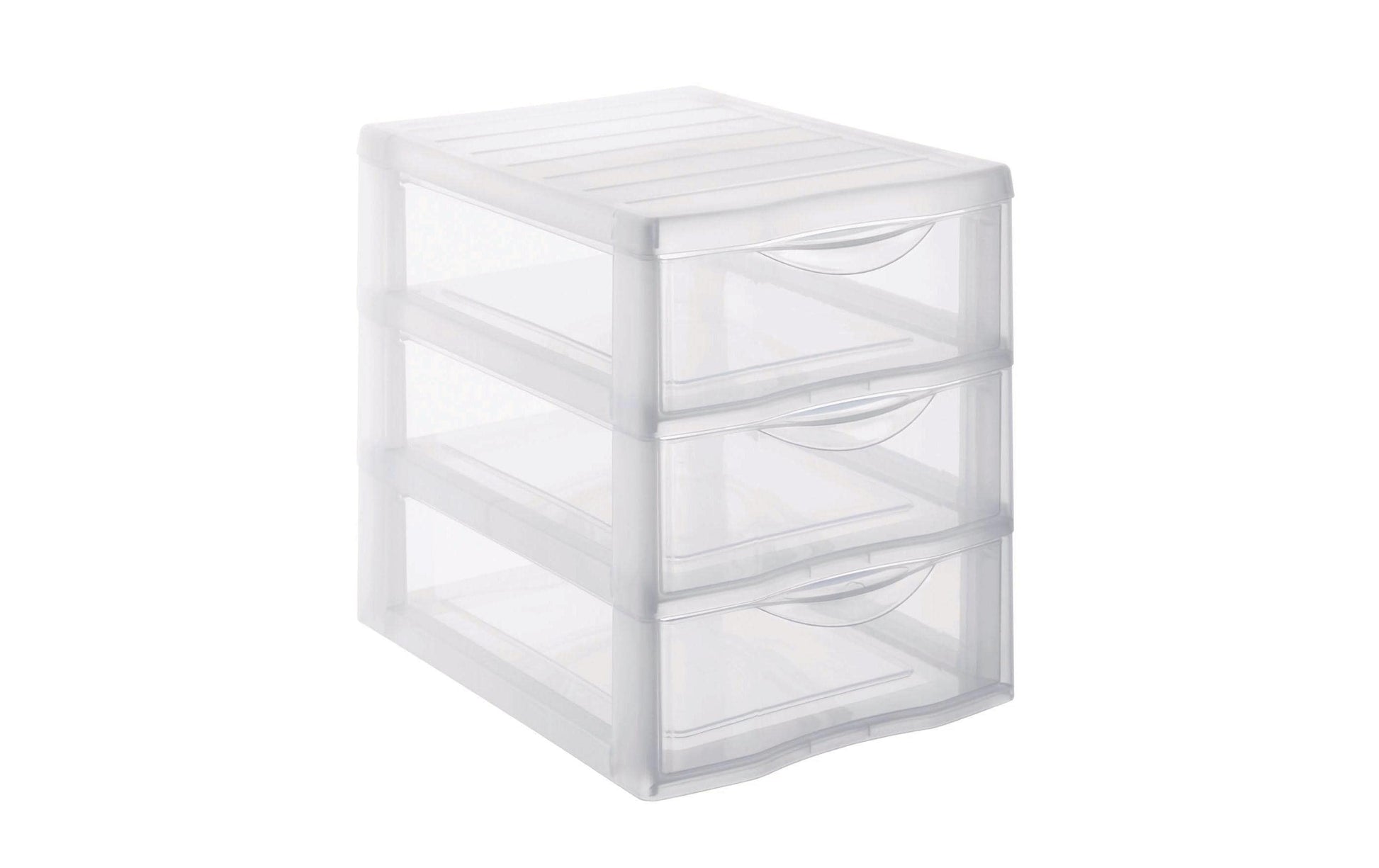 Rotho Schubladenelement – 3 Schubladen, für A5, transparent, Polypropylen (PP), B 185 × H 255 × T 255 mm