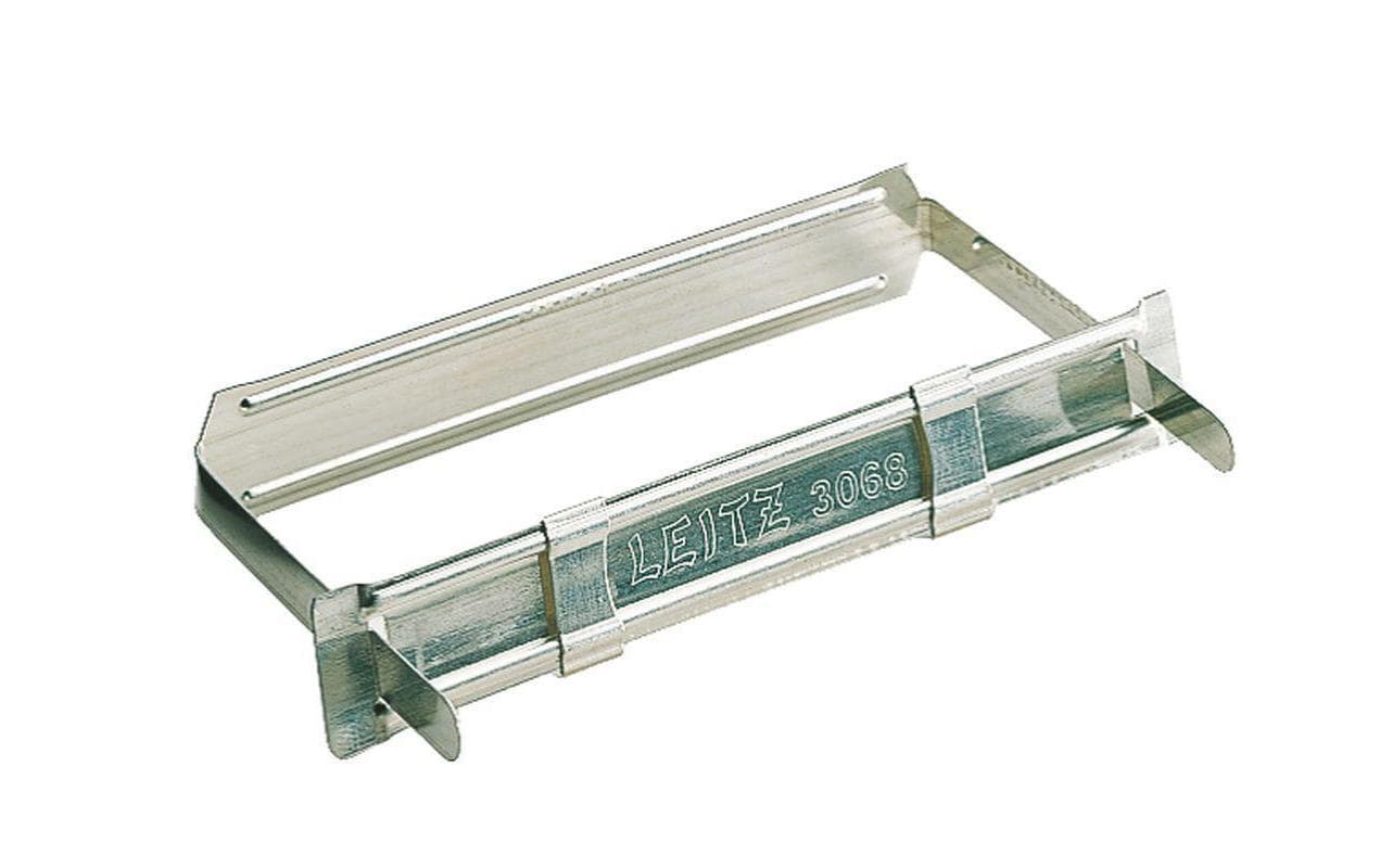 Leitz Heftstreifen/Heftverschluss Lochung 80 mm, Aufreihband 50 mm, Metall, Silber – bis 350 Blatt