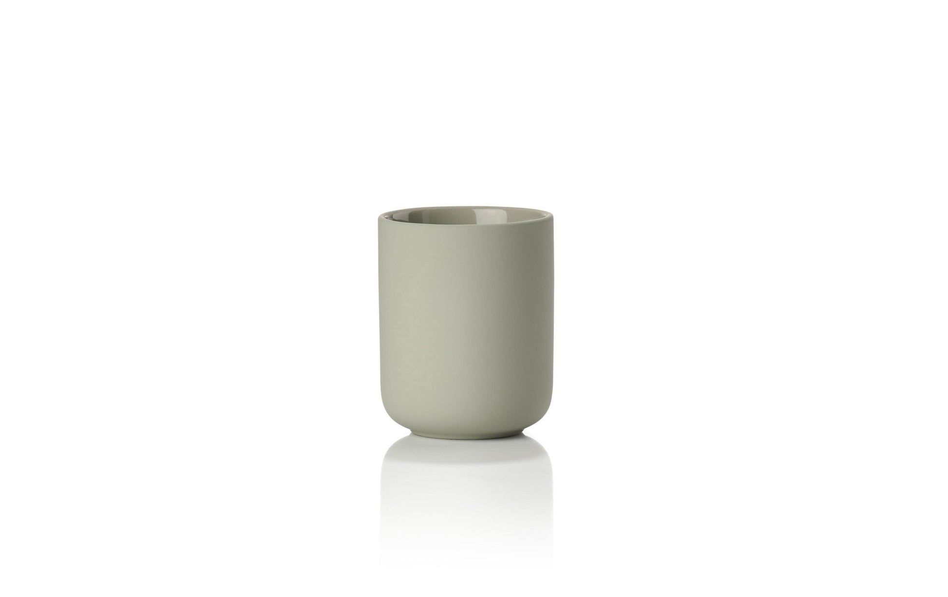 Zone Denmark Zahnputzbecher Ume – Steingut, 8,3×10,3 cm, Eukalyptusgrün