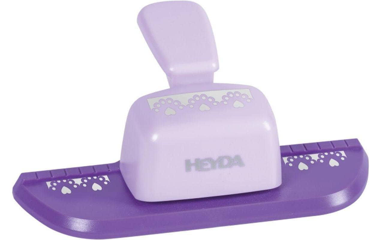 HEYDA Motivstanzer Herz – Ø 15 mm, violett