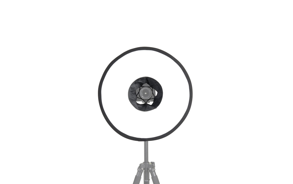 Dörr Iris Blitzdiffusor – Durchmesser 45 cm, Tiefe 160 mm – für Universal – Schwarz/Weiss