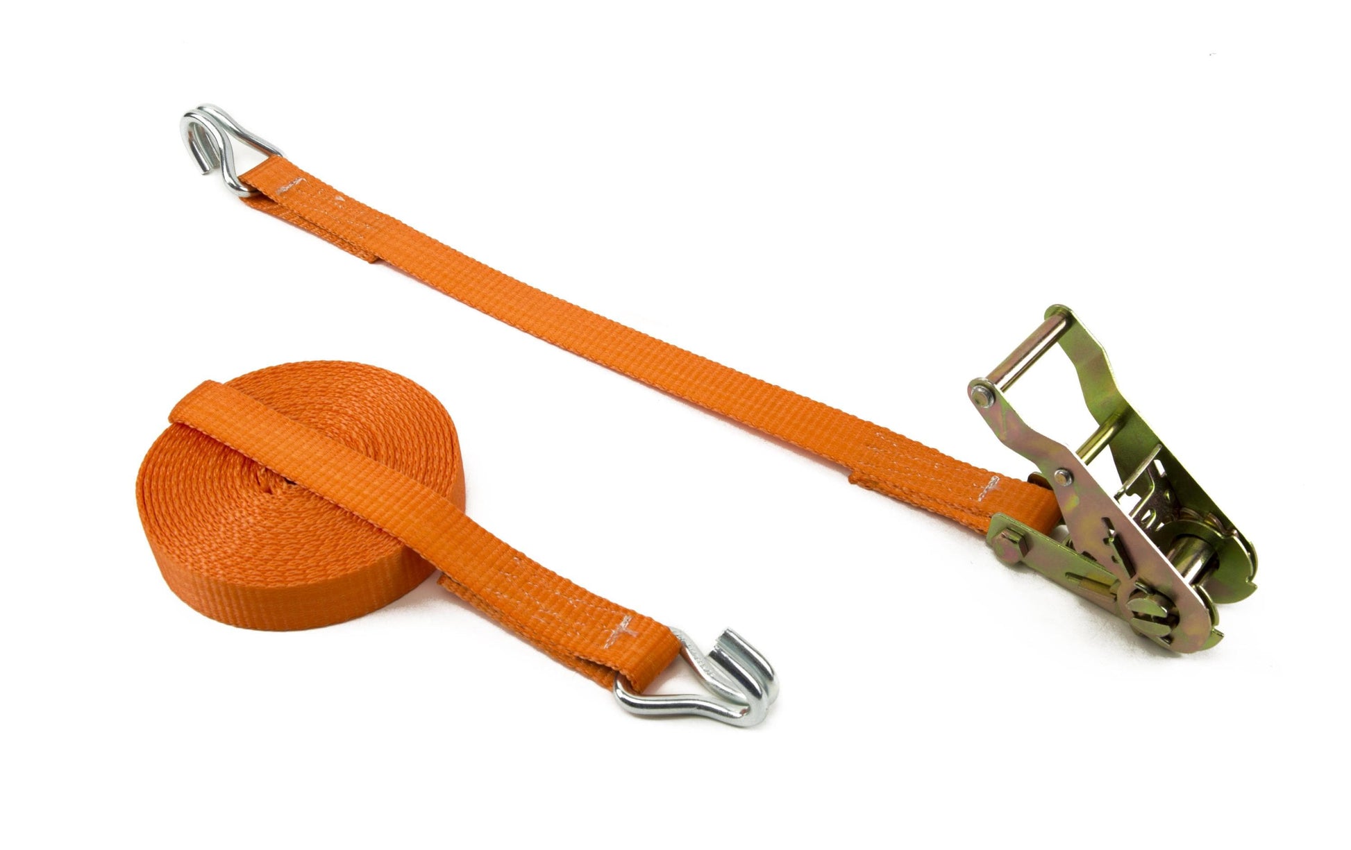 Zurrfix Schlaufenband 4'000 × 25 mm, mit Schnalle, Orange, für Personenwagen