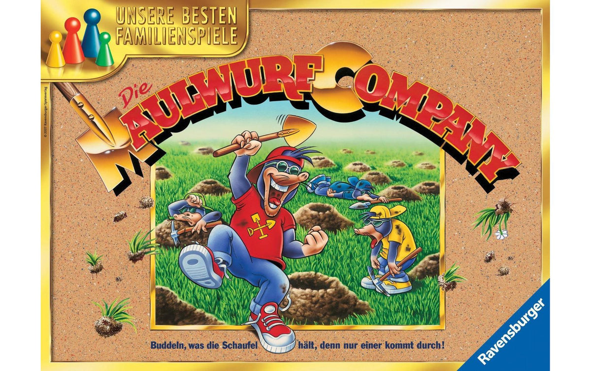 Ravensburger Maulwurf Company – Brettspiel, 2–4 Spieler, ab 8 J., 30 min, DE