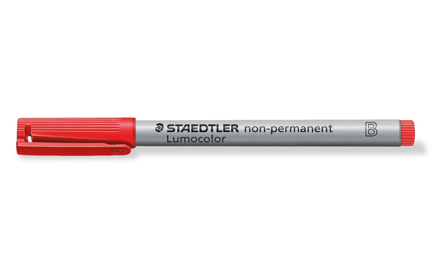 Staedtler Non-Permanent-Marker Lumocolor – breite Keilspitze 1-2,5 mm – rot – nachfüllbar