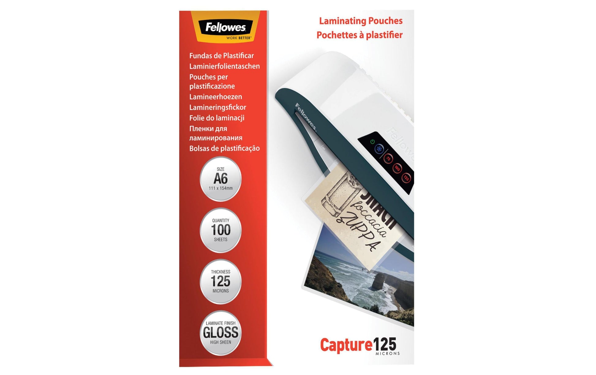 Fellowes Laminierfolien – 100 Stk.