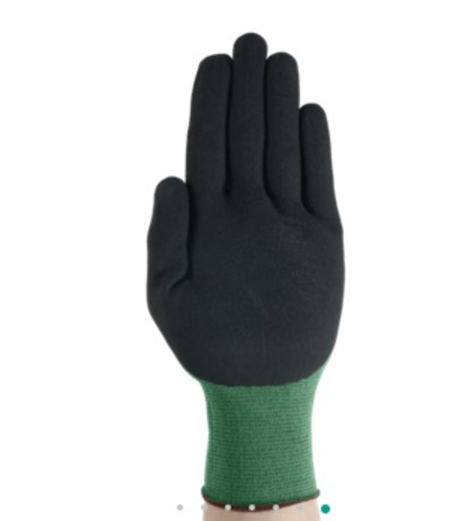 Ansell Arbeitshandschuhe, HyFlex 11-842 – M, 1 Paar – Nylon, Nitrilschaum, EN 407 Klasse 1