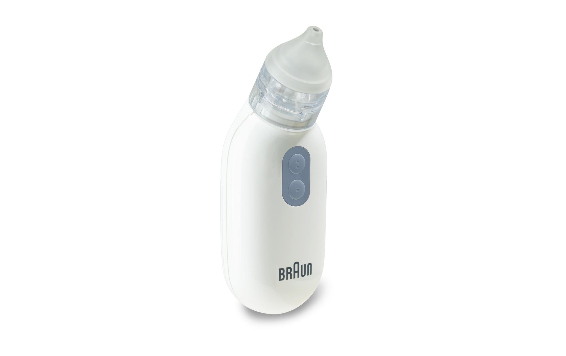 Braun Nasensauger BNA 100 – elektrisch, Akku – abnehmbare, spülmaschinenfeste Spitzen – weiss