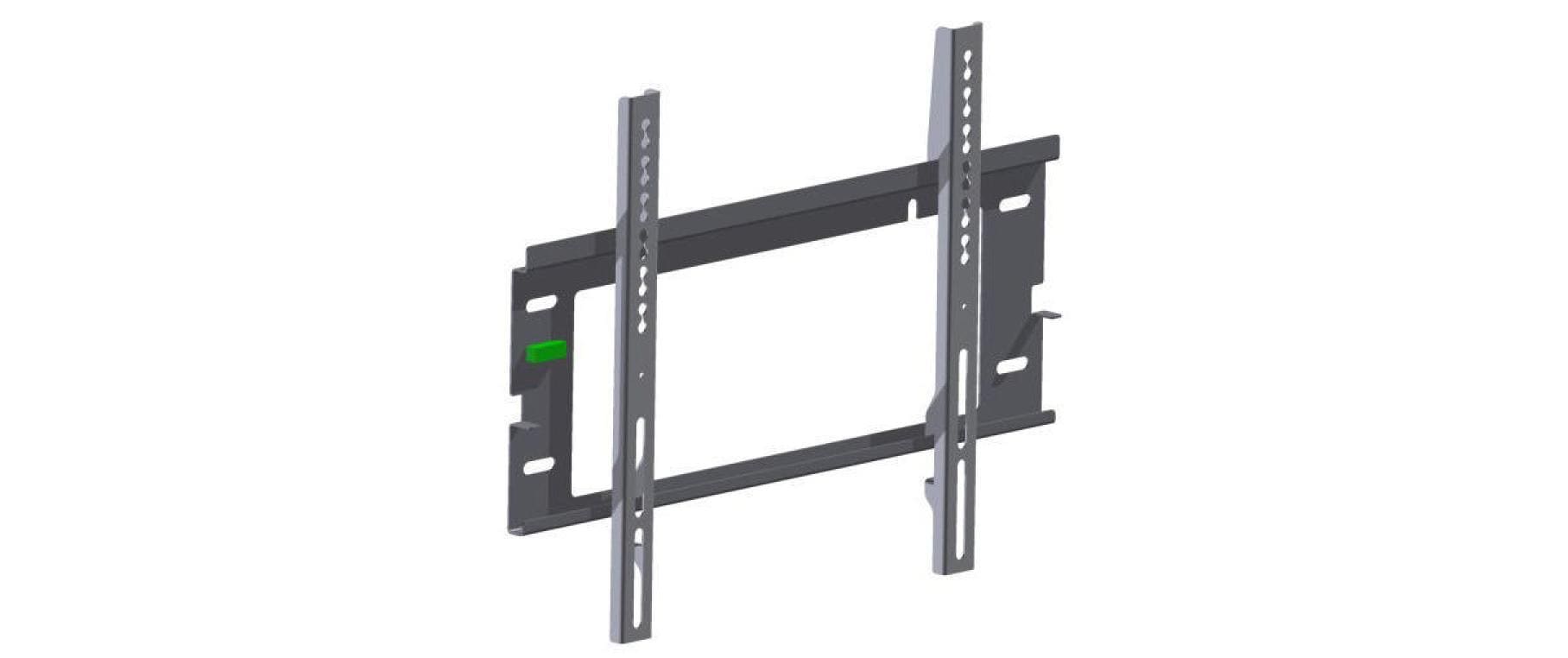 Edbak EWB100 – Feste Wandhalterung für 32–43″, VESA 75×75–440×330, Schwarz